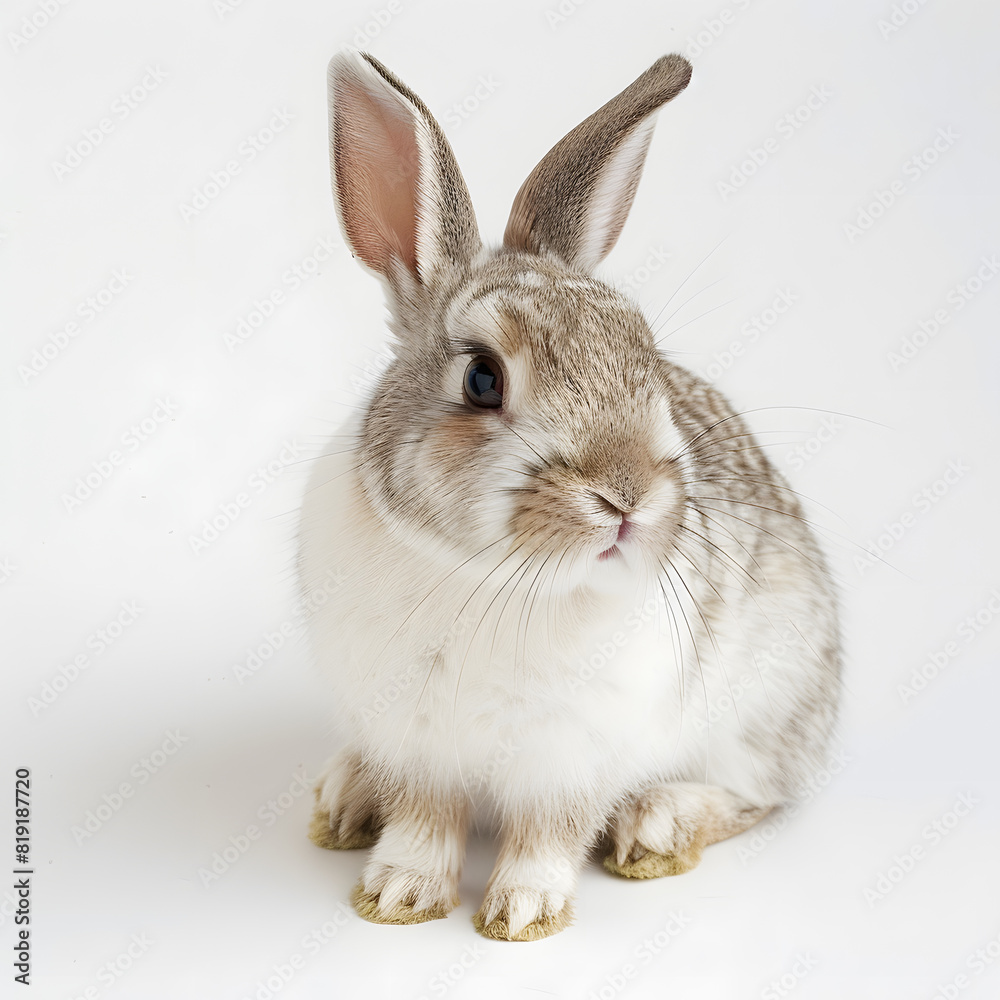 Obraz premium rabbit on white background