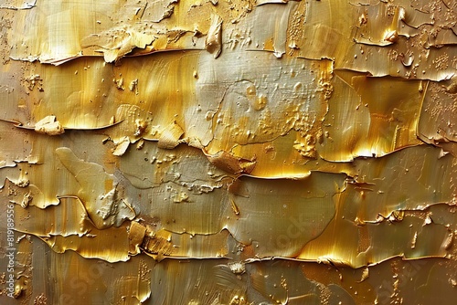 Closeup image of an old gold paint effect, high quality, high resolution photo