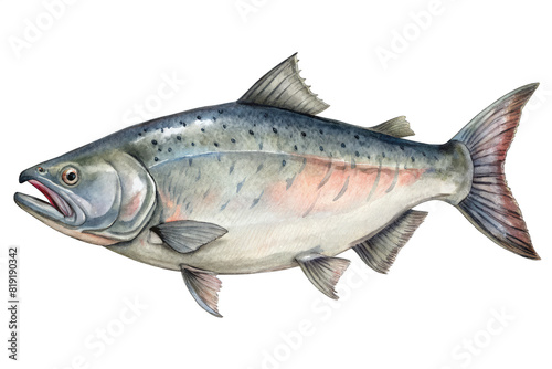 Salmon, Salmo salar, salmonids, freshwater fish photo