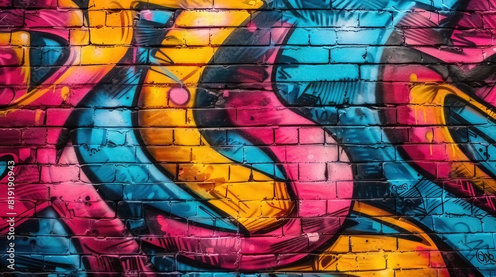 bright graffiti art on the wall
bright graffiti art on the wall