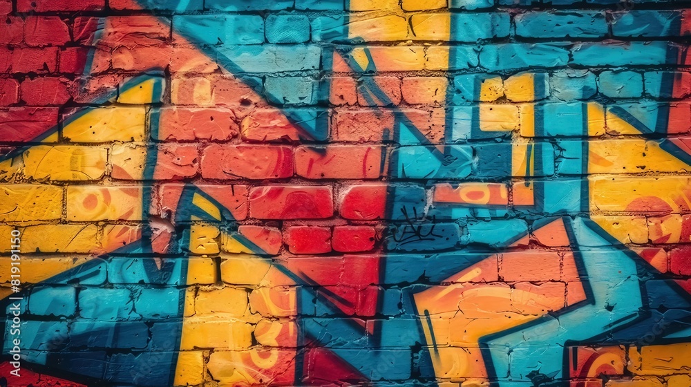 Vibrant graffiti artwork adorning the wall
