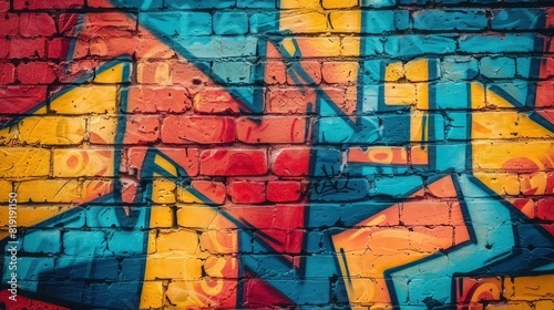 Vibrant graffiti artwork adorning the wall 