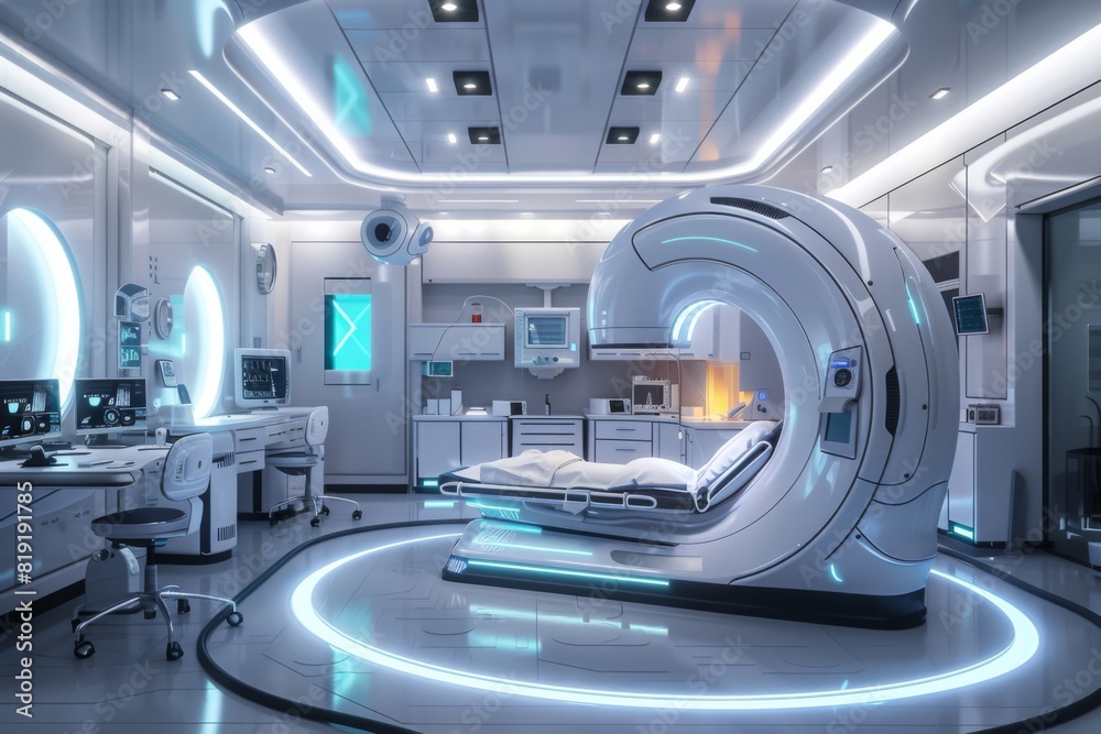Futuristic Medical Consultation Technology created with Generative AI Futuristic Medical Consultation Technology created with Generative AI