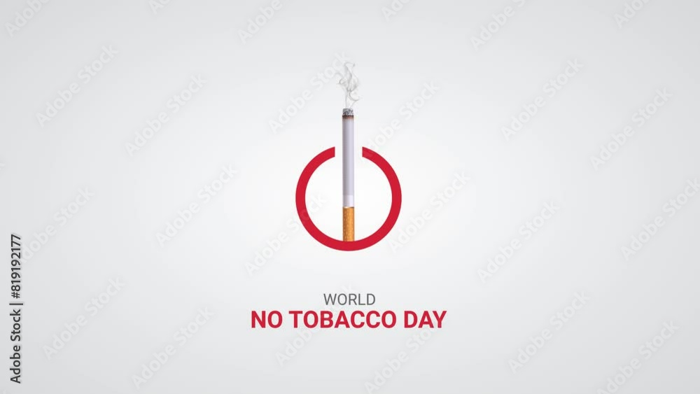 Switch Off Smoking for a Better Tomorrow, World No Tobacco Day, Flat Animation Switch Off Smoking for a Better Tomorrow, World No Tobacco Day, Flat Animation