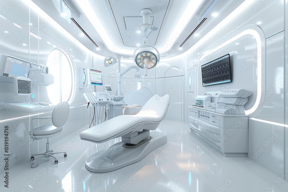 Futuristic Medical Consultation Technology created with Generative AI Futuristic Medical Consultation Technology created with Generative AI