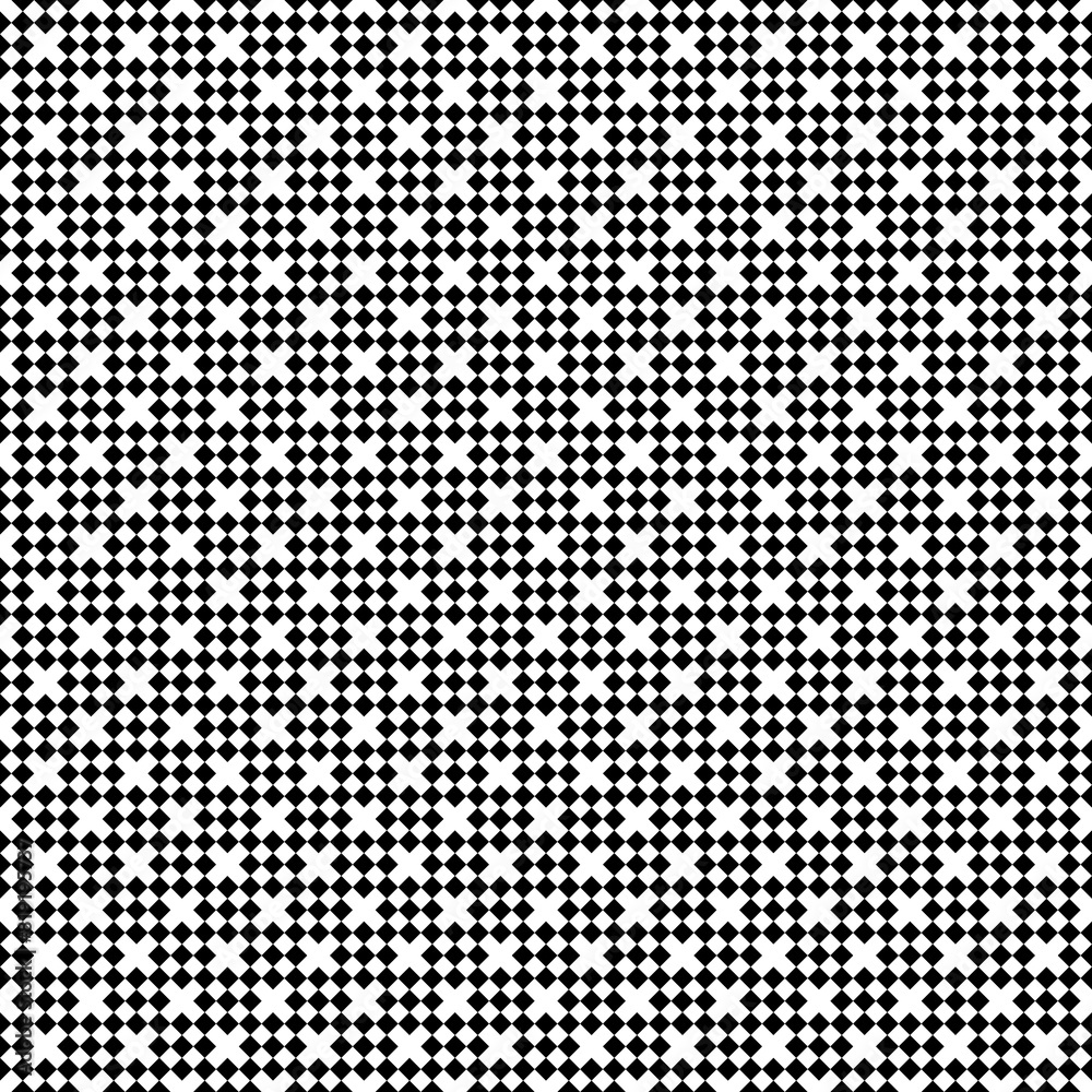 Seamless pattern. Checks ornament. Diamonds wallpaper. Ethnic motif. Rhombuses backdrop. Geometric background. Squares illustration. Digital paper, textile print, web design, abstract. Vector artwork.