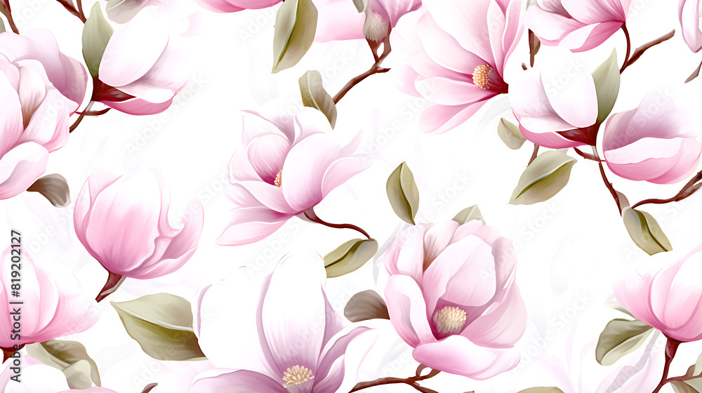 Seamless Magnolias flower Seamless Magnolias flower