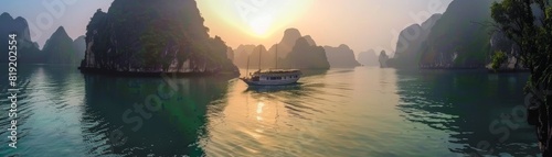 Scenic Boat Tour on Ha Long Bay, Vietnam photo