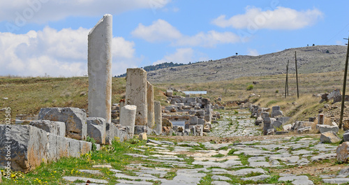 Pisidia Antiocheia Ancient City in Isparta, Turkey. photo