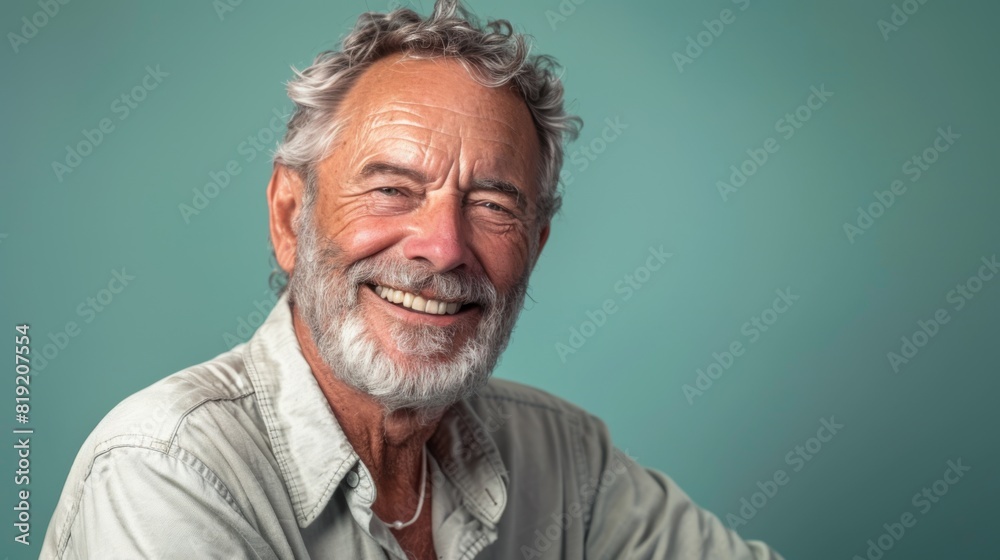 A Joyful Senior Man Smiling A Joyful Senior Man Smiling