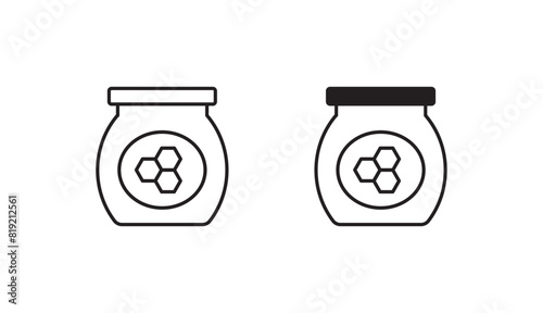 Honey icon design with white background stock illustration