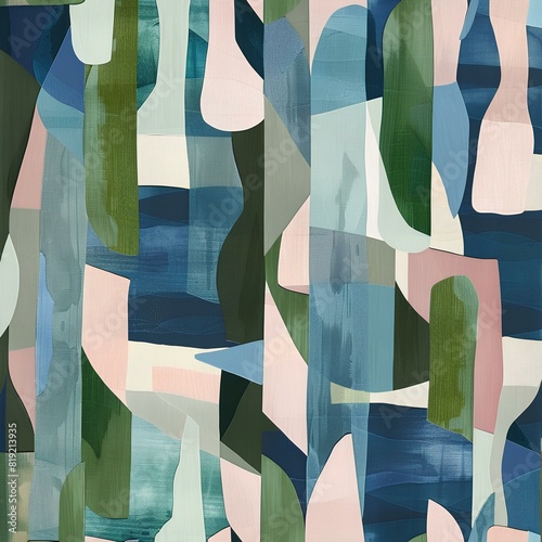 A painting of green