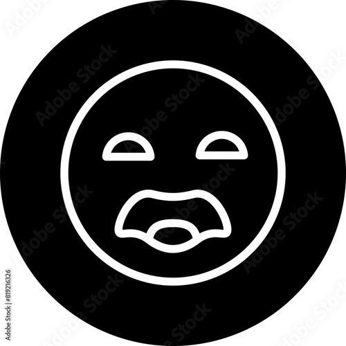 emoji sad Flat Icon Design