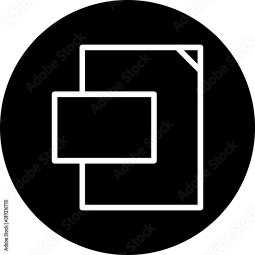 XML Sitemap Line White Circle Black Icon Design photo