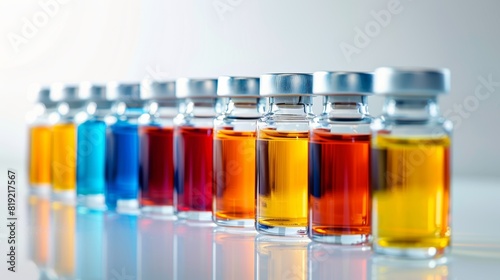 Wallpaper Mural Multicolored laboratory vials set for advanced scientific studies. Torontodigital.ca