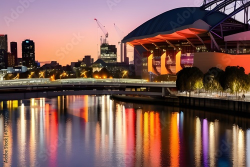 Melbourne, Victoria, Australia - December, 2021: The iconic Melbourne Cricket Ground (MCG), home to Test cricket, Australian Rules Football (AFL) and even a concert venue.
 photo