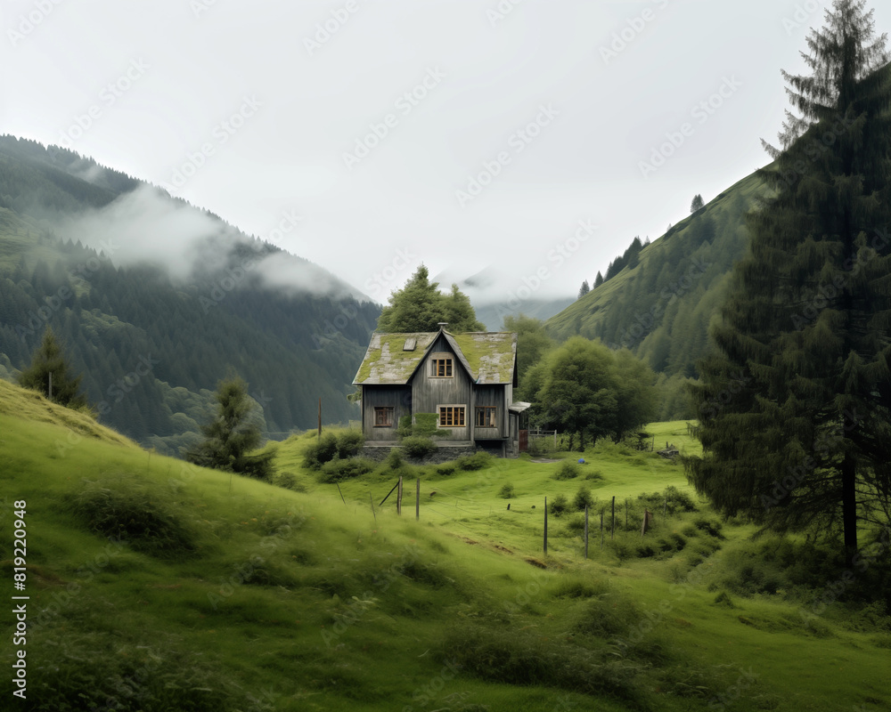 House in the mountains.