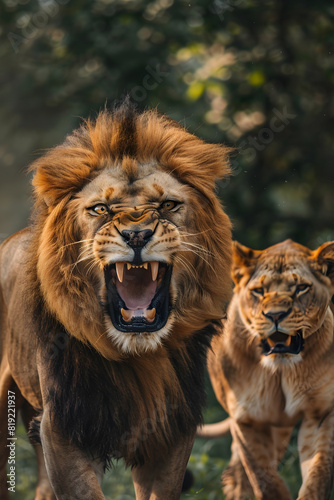 Roar of the Wild: A Captivating Insight into the Lion's World © Della