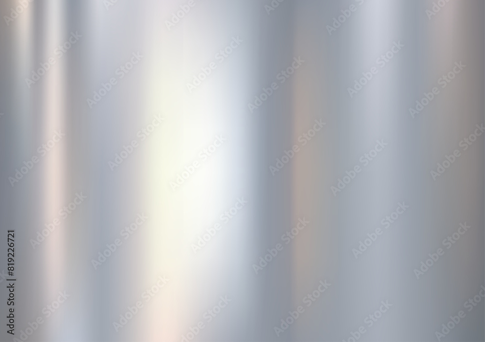 Metal silver texture background or aluminum brushed silver texture with reflection.Abstract background for wallpaper. Vector illustration EPS10.