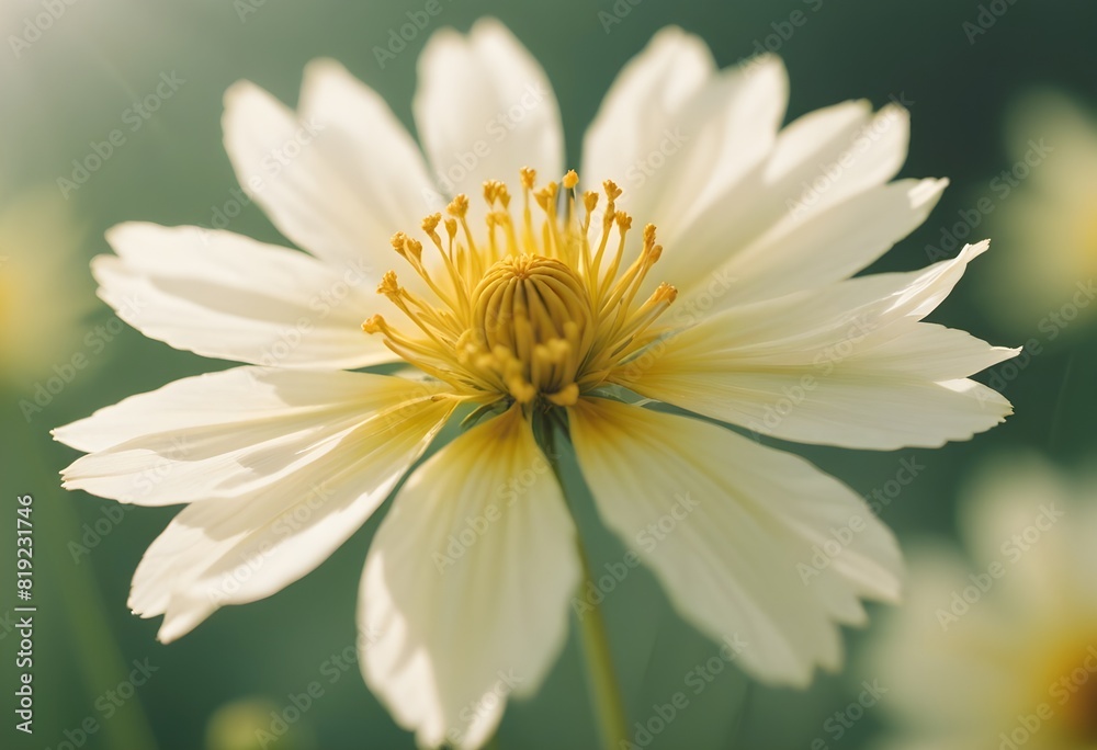 Obraz premium Coreopsis flower closeup Realistic Light understand sun light significantly summer season flower concept