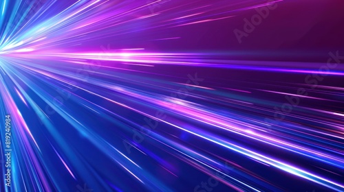 Cyber, digital, speed of light road speed concept. fast neon background