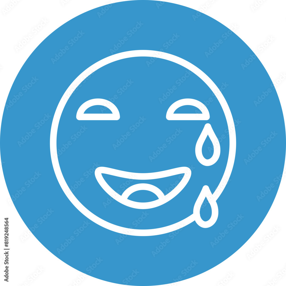 emoji weeping Flat Icon Design emoji weeping Flat Icon Design