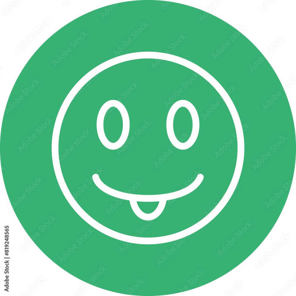 emoji tongue out Flat Icon Design emoji tongue out Flat Icon Design