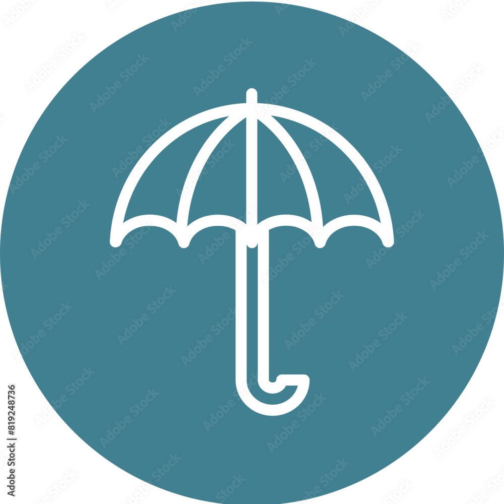 Umbrella Flat Icon Design Umbrella Flat Icon Design