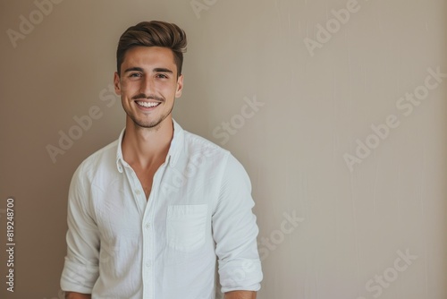 Approachable White Male Financial Advisor in Informal Wear photo