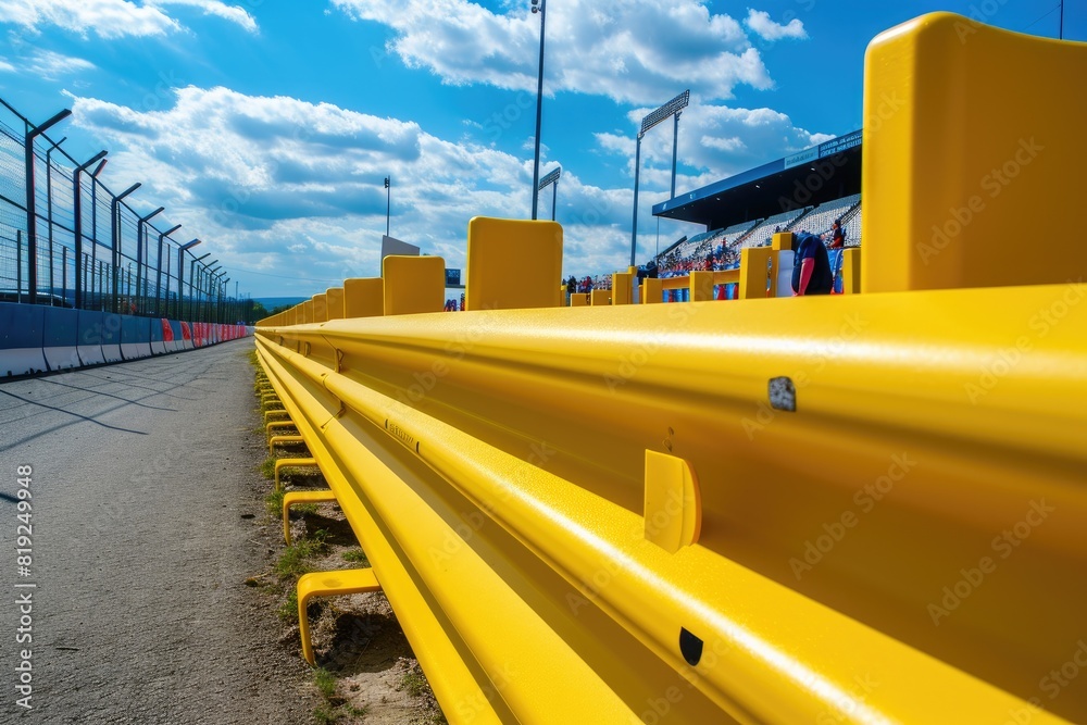 Stadium Safety Rails Boundary Guardians: Stadium Safety Innovations Stock Photo | Adobe Stock
