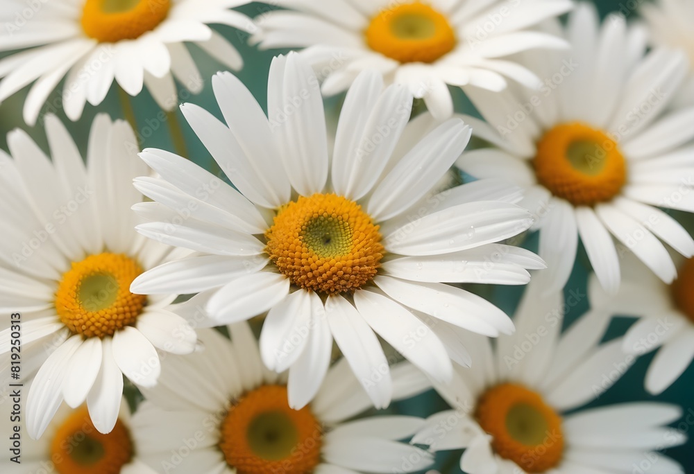 Obraz premium Daisies flower closeup Realistic Light understand sun light significantly summer season flower concept