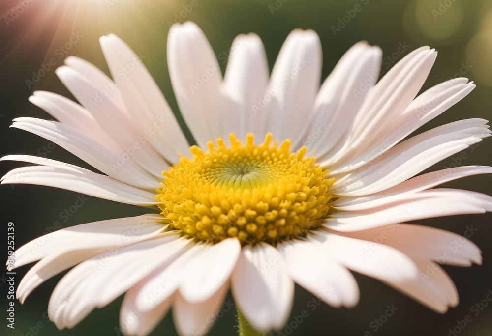 Fototapeta premium Daisies flower closeup Realistic Light understand sun light significantly summer season flower concept