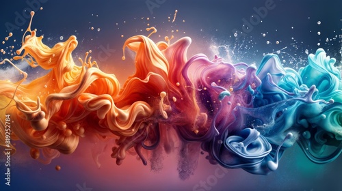 Wallpapers that show a mix of rainbow colors in the form of brushstrokes or paint splashes. It gives off a feeling of art