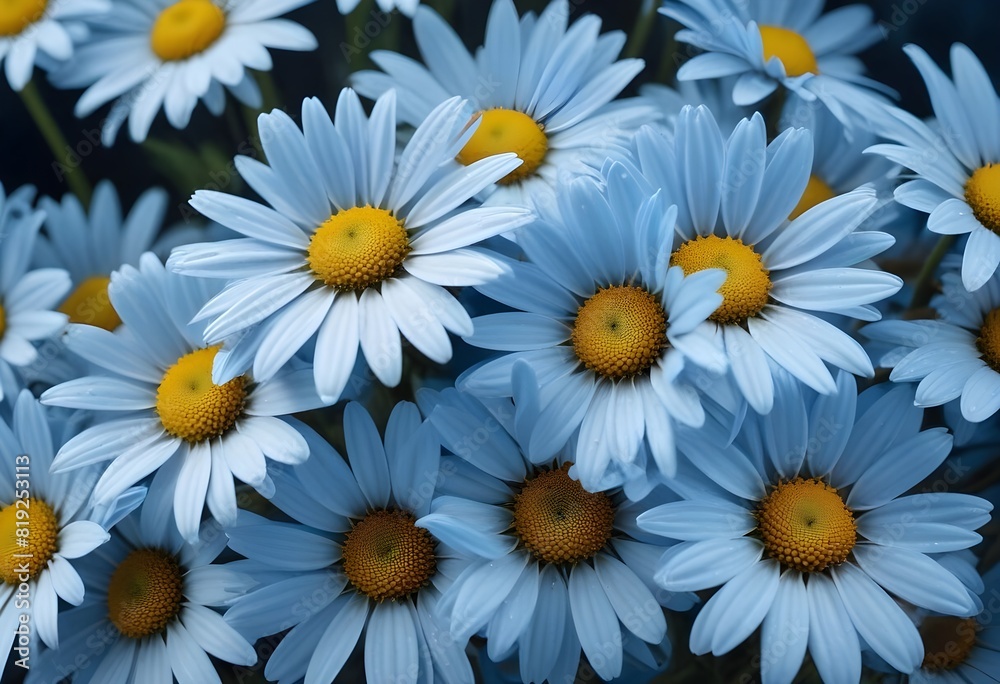 Obraz premium Daisies flower closeup Realistic Light understand sun light significantly summer season flower concept