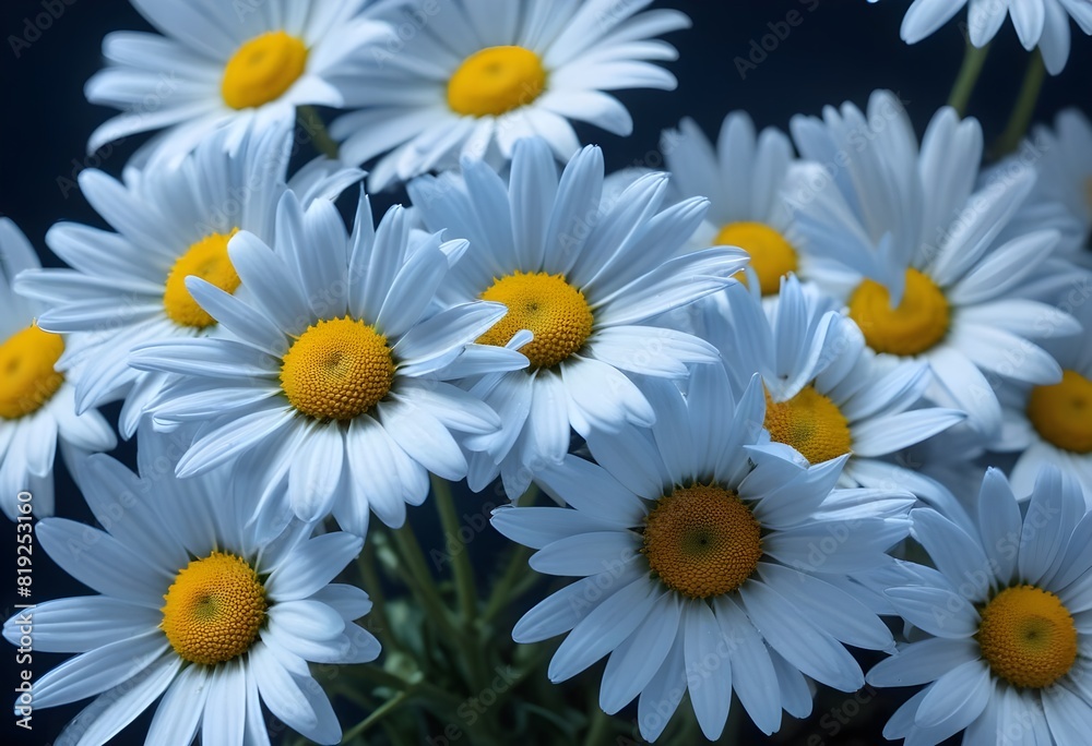 Obraz premium Daisies flower closeup Realistic Light understand sun light significantly summer season flower concept
