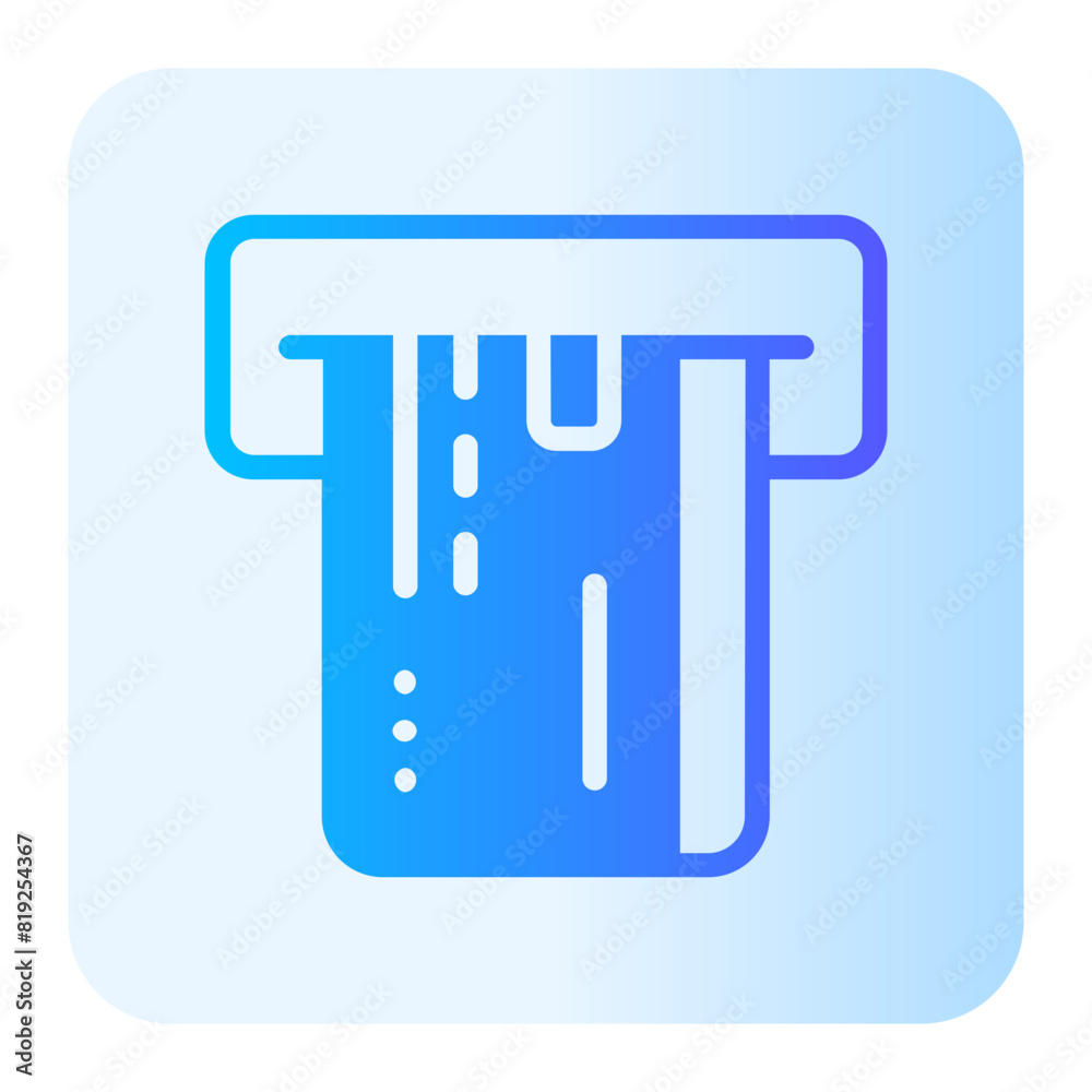 atm machine gradient icon atm machine gradient icon