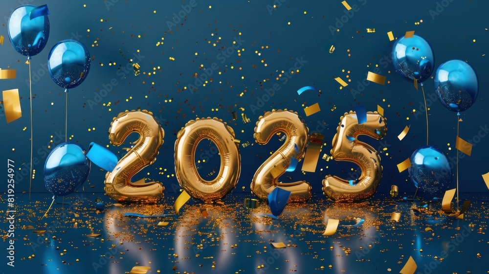 new year numbers 2025 from balloons, golden balls 2025, white background, New Year balloons for background new year numbers 2025 from balloons, golden balls 2025, white background, New Year balloons for background