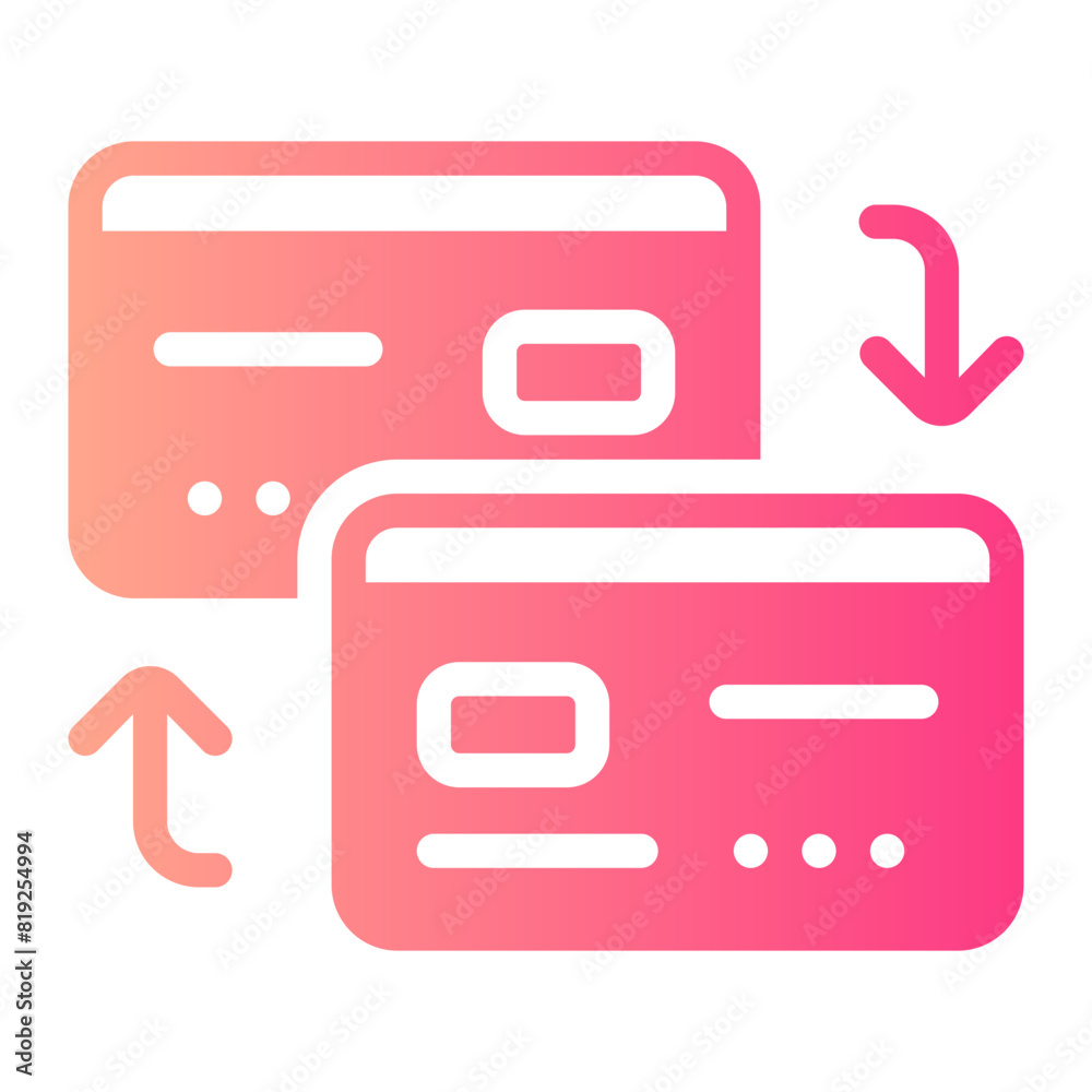 exchange gradient icon exchange gradient icon