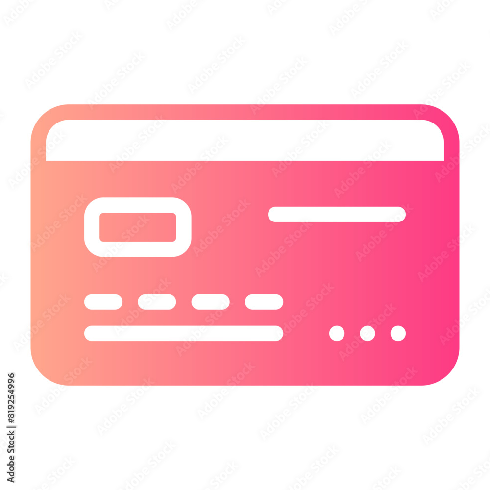 credit card gradient icon credit card gradient icon