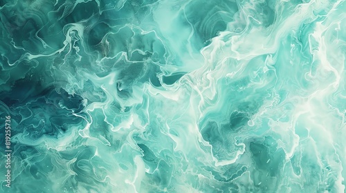 Underwater sand patterns created by currents, Surreal, Teal and aqua, Watercolor, Fluid and dreamy