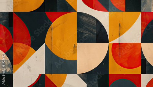 Abstract Digital Artwork with Geometric Patterns - Add a modern look with this abstract digital artwork featuring geometric patterns, perfect for creating a contemporary and stylish design