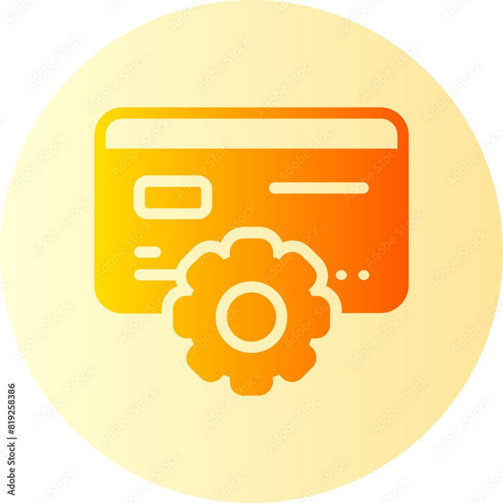 credit card gradient icon credit card gradient icon
