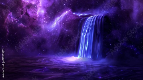 night sky and water