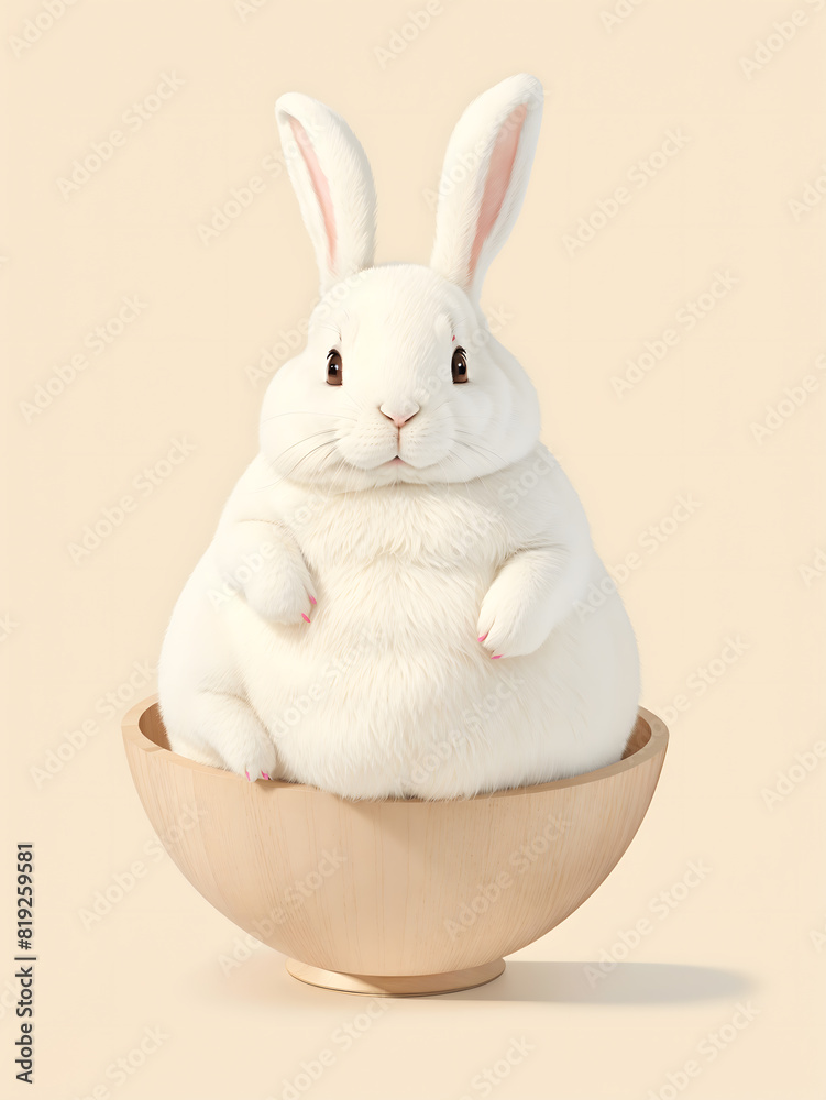 Obraz premium poster fat bunnyb