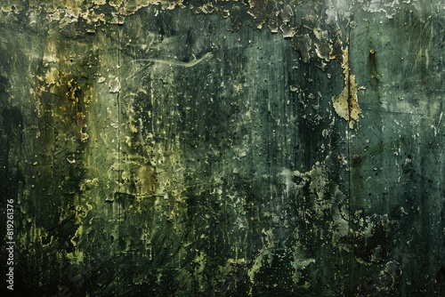 Photograph Texture. Vintage Grunge Film Texture in Green and Black photo