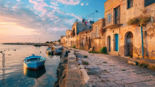 Marzamemi village in the province of Syracuse, in Sicily photo