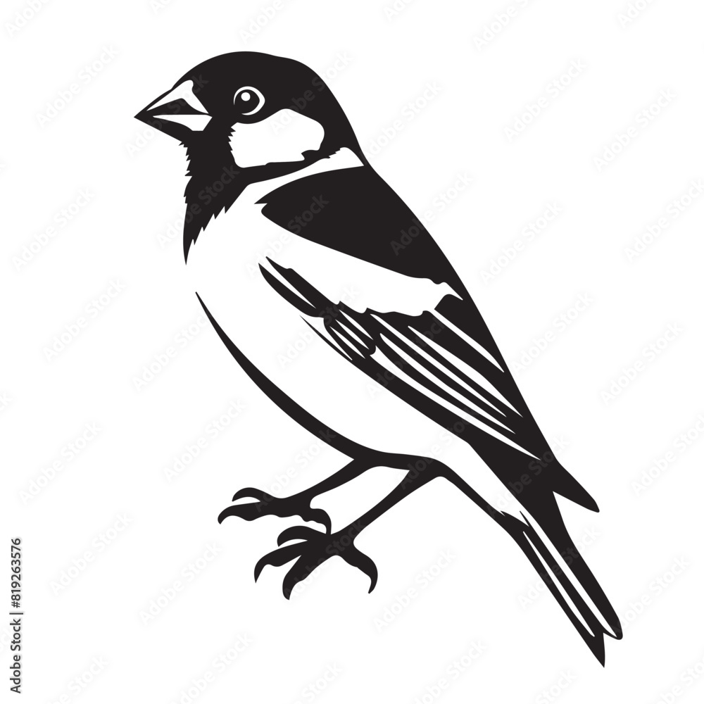 Sparrow in cartoon, doodle style. Image for t-shirt, web, mobile apps and ui. Isolated 2d vector illustration in logo, icon, sketch style, Eps 10. AI Generative