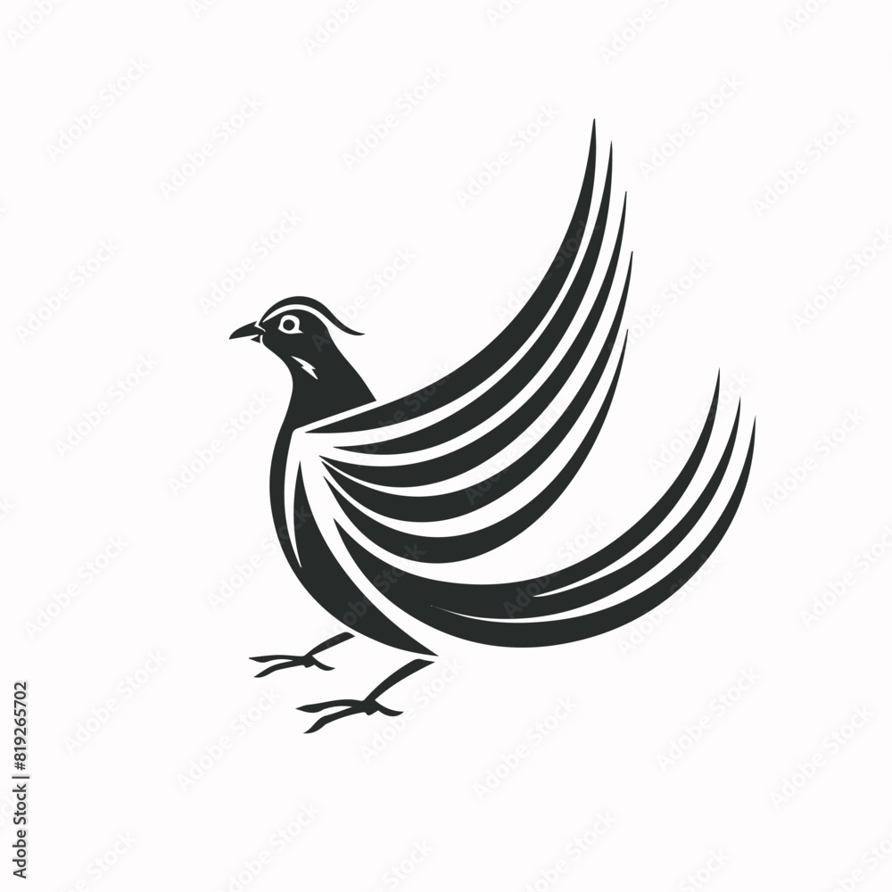 Obraz premium Pheasant in cartoon, doodle style. Image for t-shirt, web, mobile apps and ui. Isolated 2d vector illustration in logo, icon, sketch style, Eps 10. AI Generative