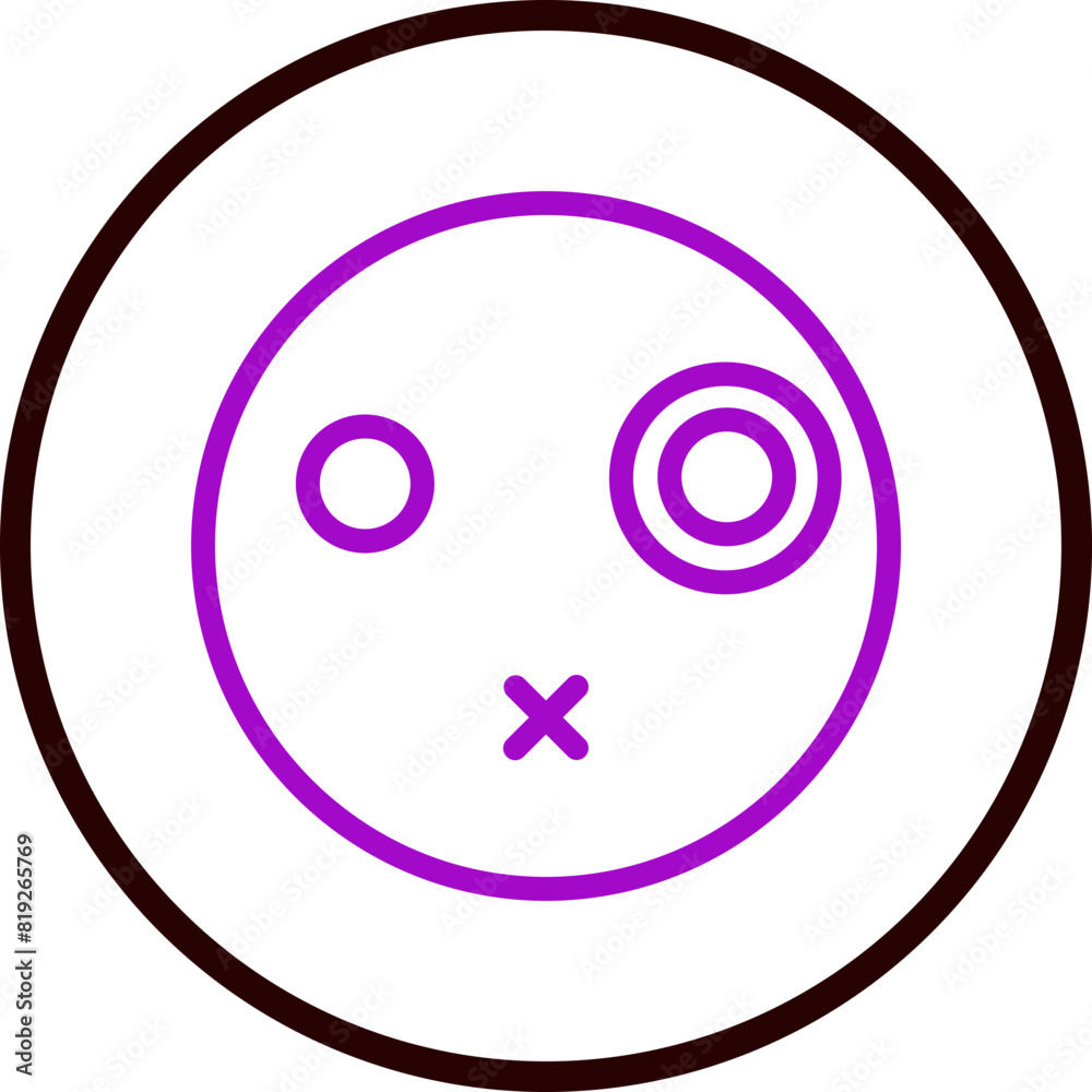 emoji one eye glasses Flat Icon Design emoji one eye glasses Flat Icon Design