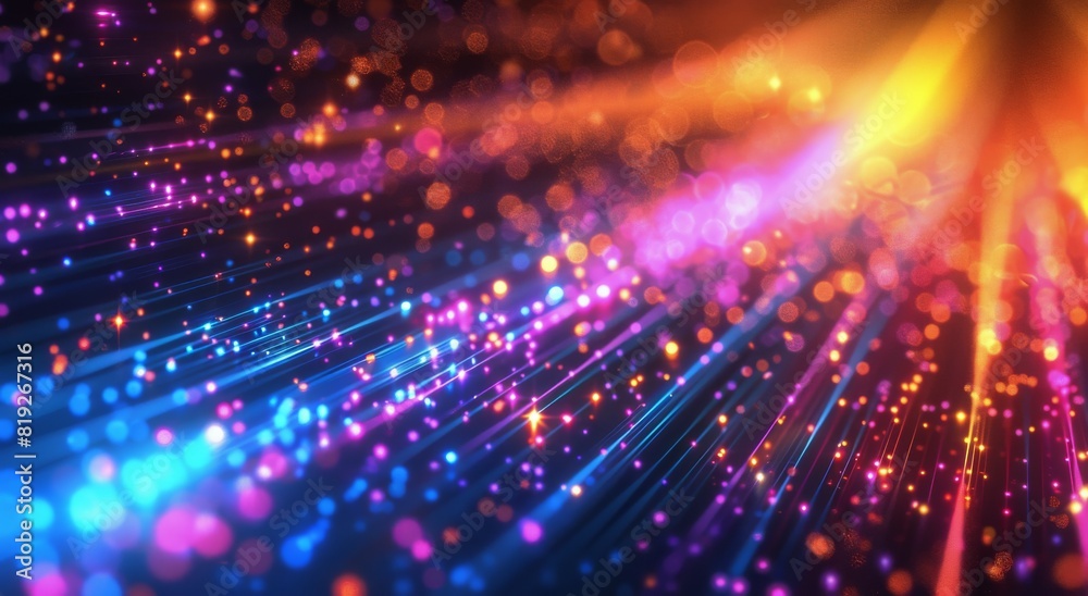 Colorful Light Beam Abstract Colorful Light Beam Abstract